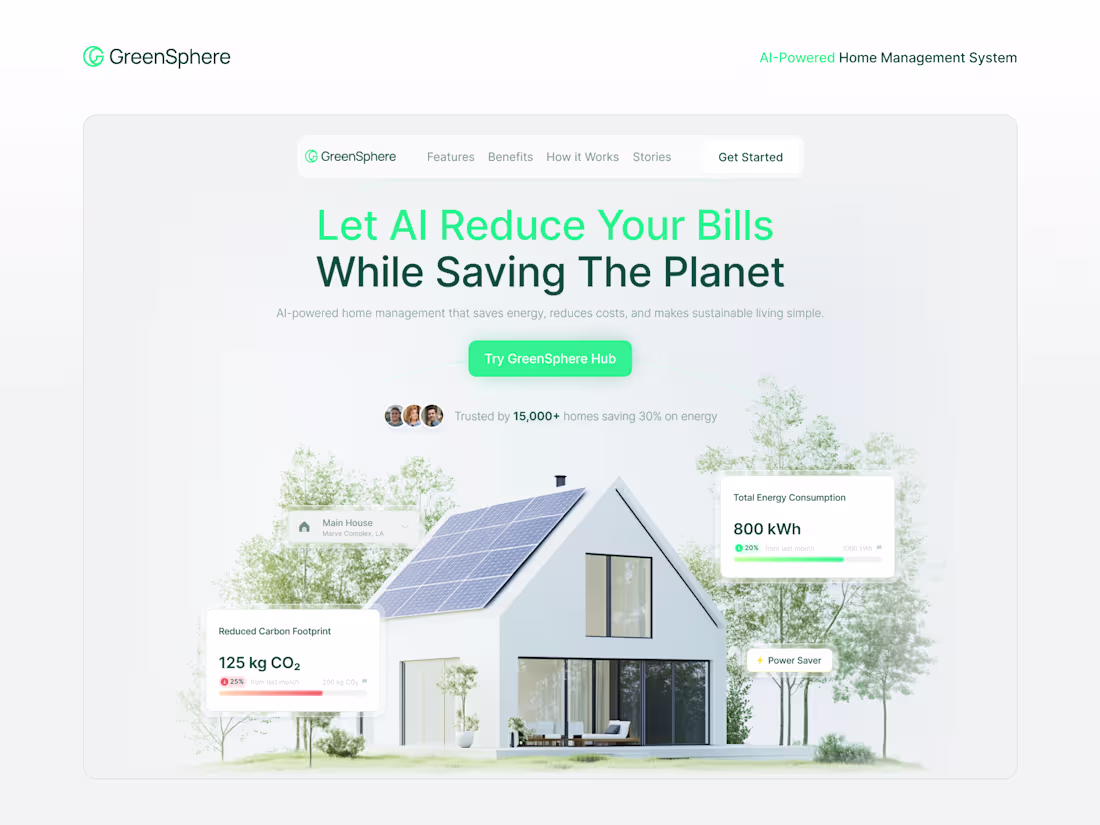 Cover image for GreenSphere: Brand Identity & Website