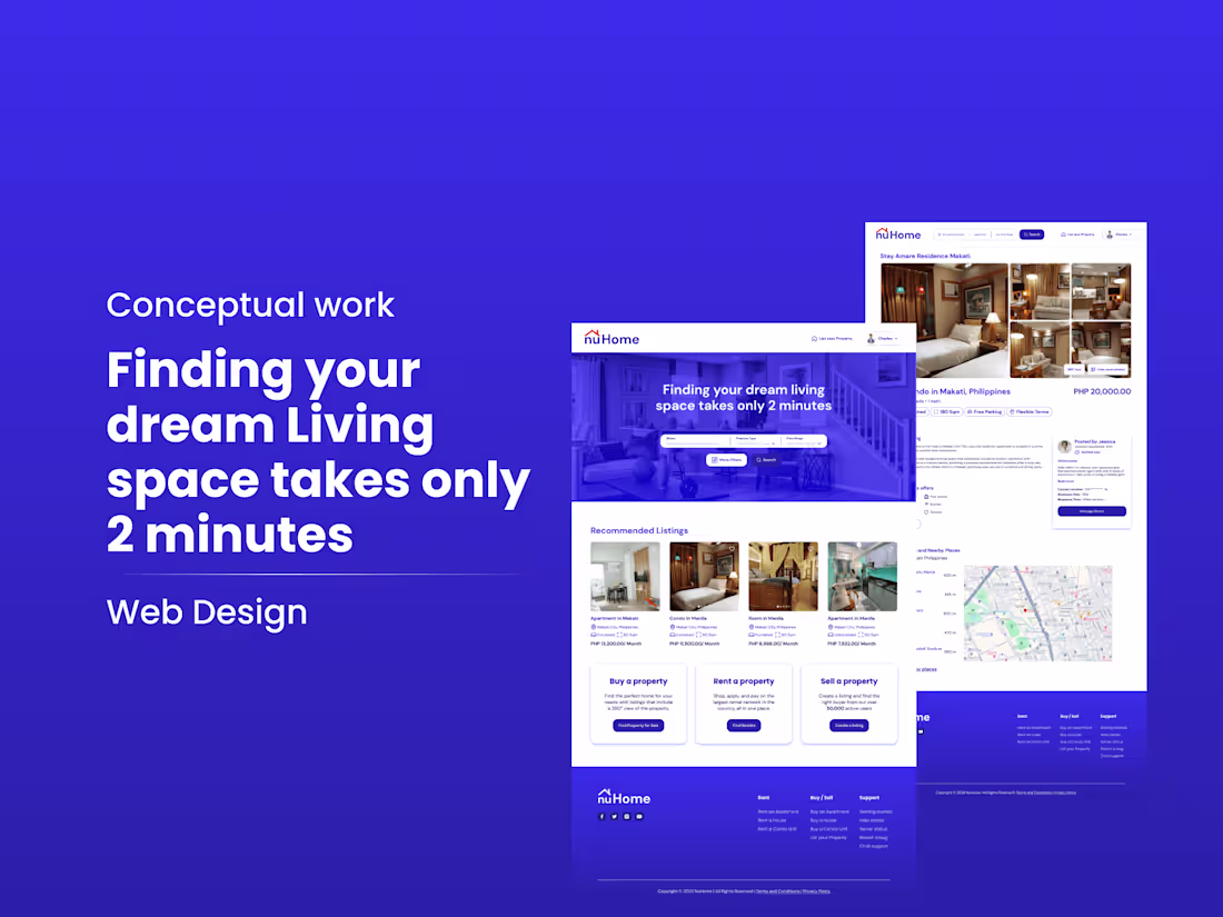 Cover image for Finding your dream Living space takes only 2 minutes.