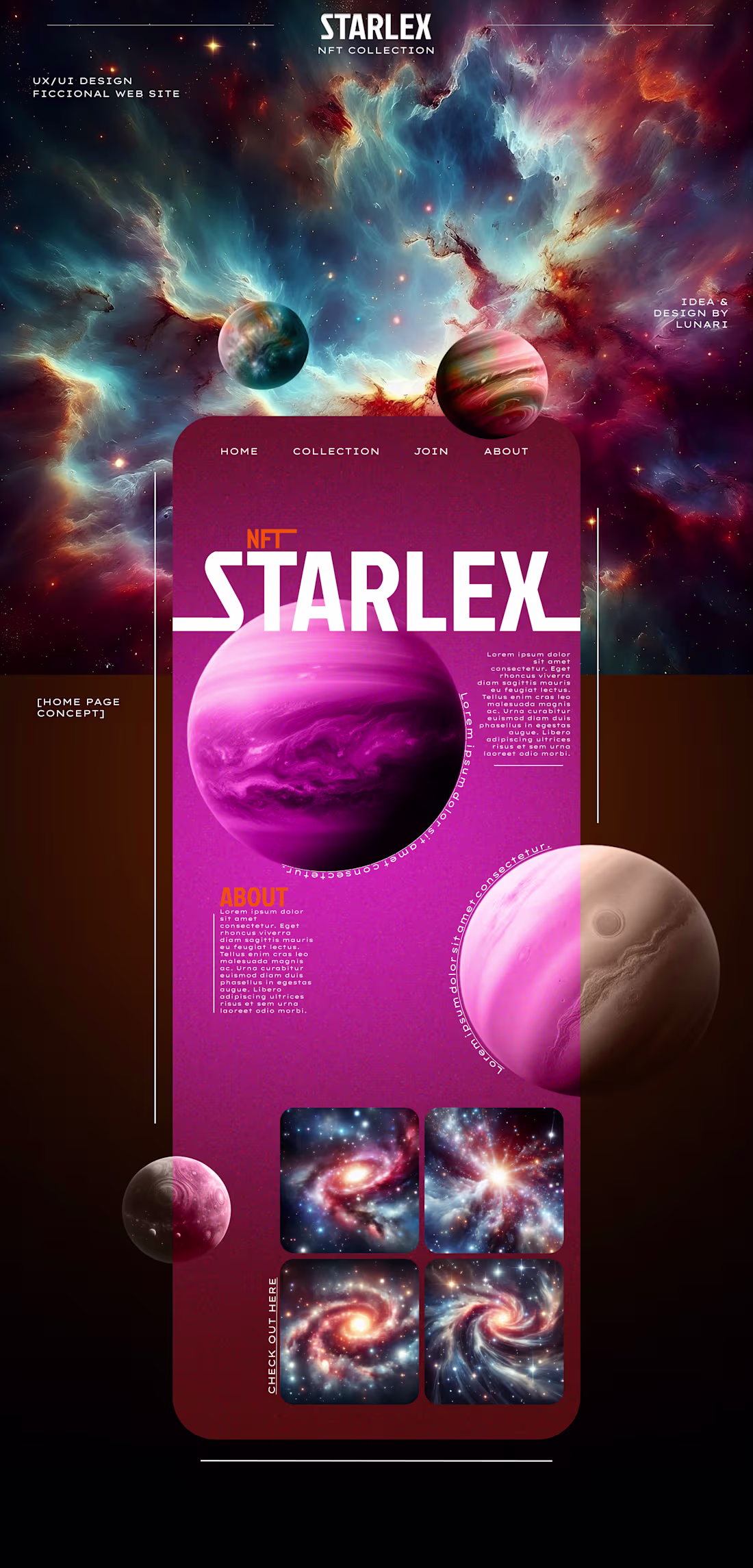 Cover image for STARLEX - FICTIONAL WEB SITE
