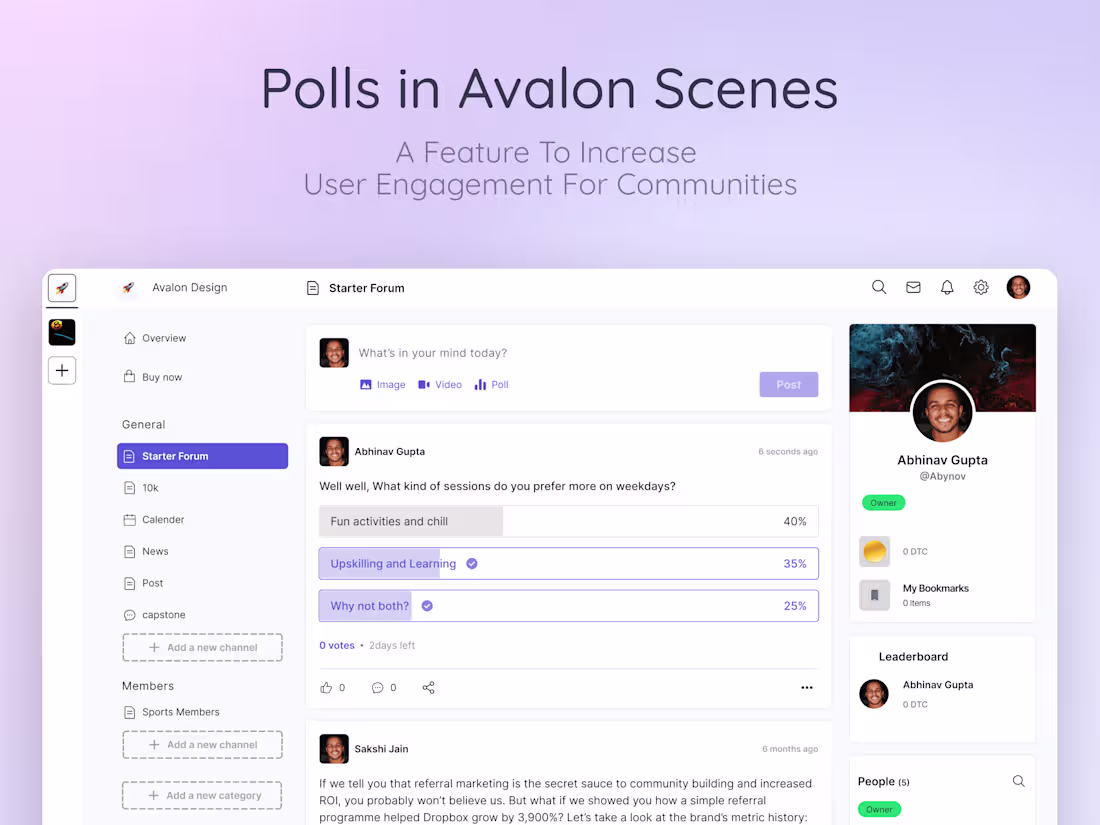 Cover image for Designing a poll feature to increase user engagement