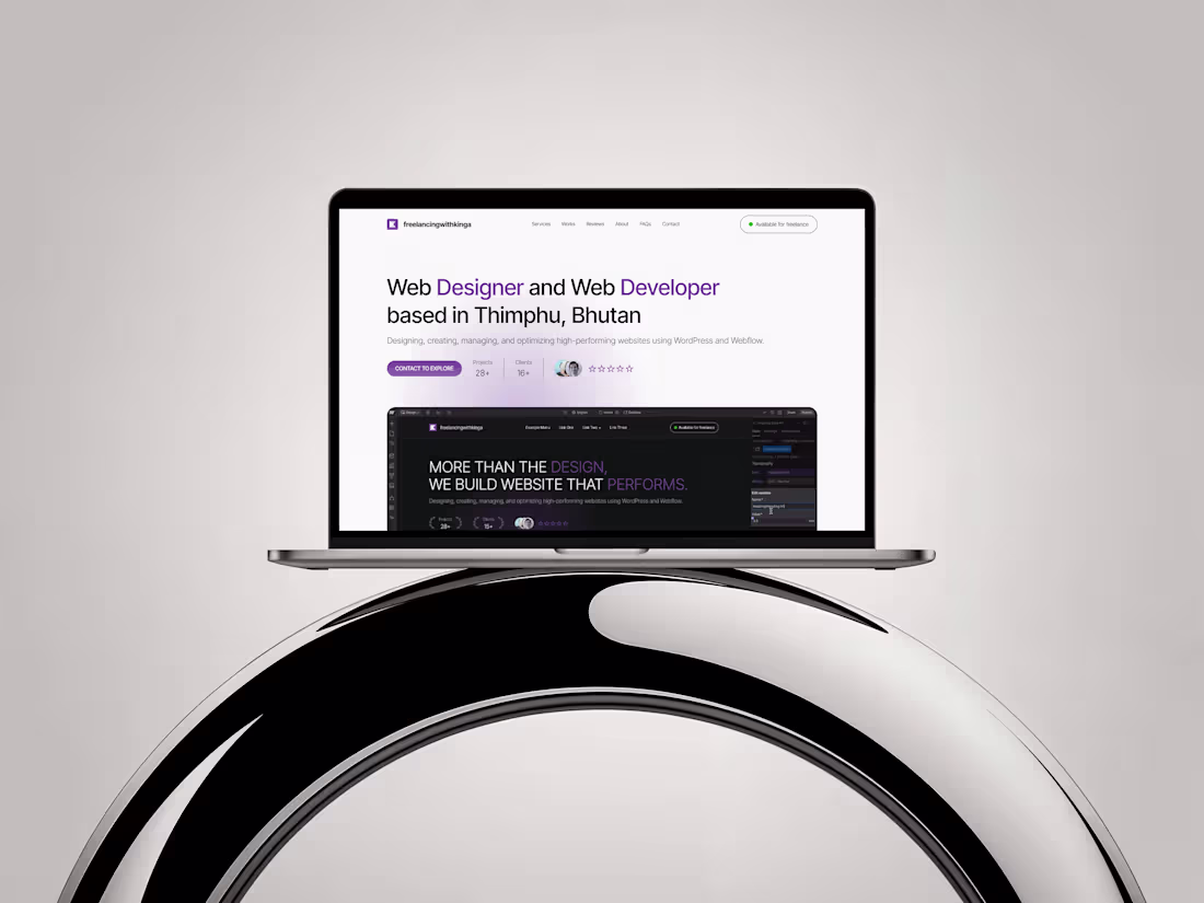 Cover image for My professional portfolio and service hub built with WordPre...