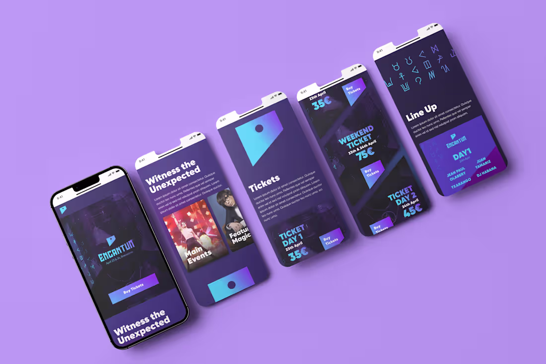 Cover image for Encantum Responsive Website Prototype