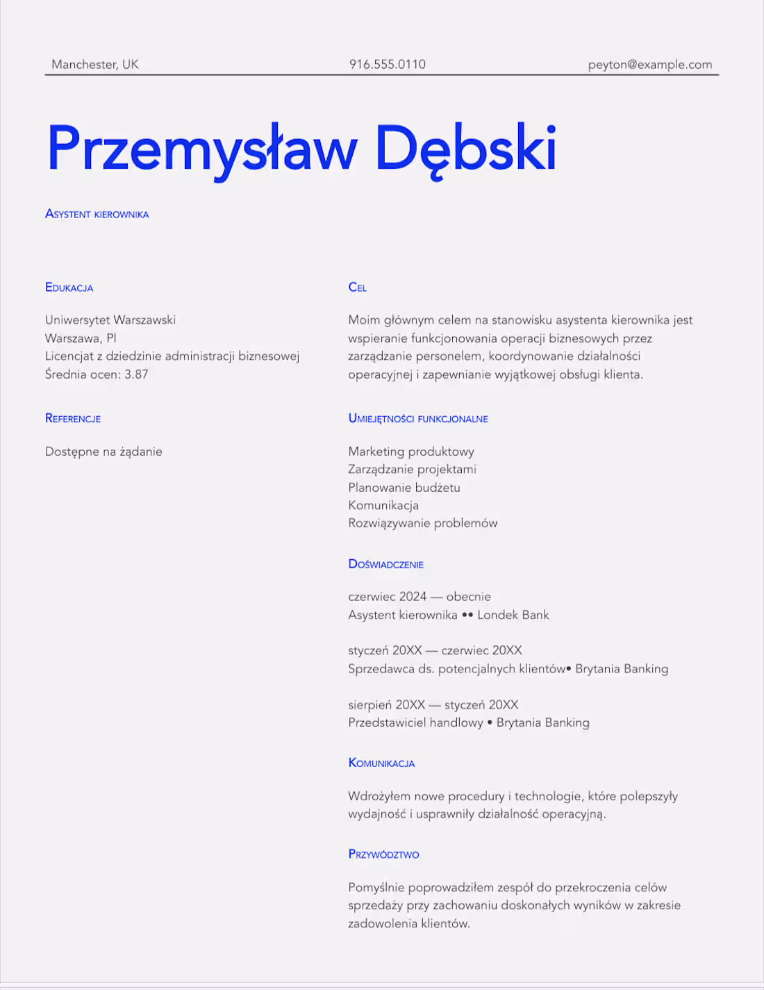 Cover image for Professional CV Transformation for UK