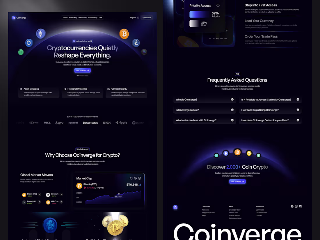Cover image for Crypto Landing Page Design | Landing Page