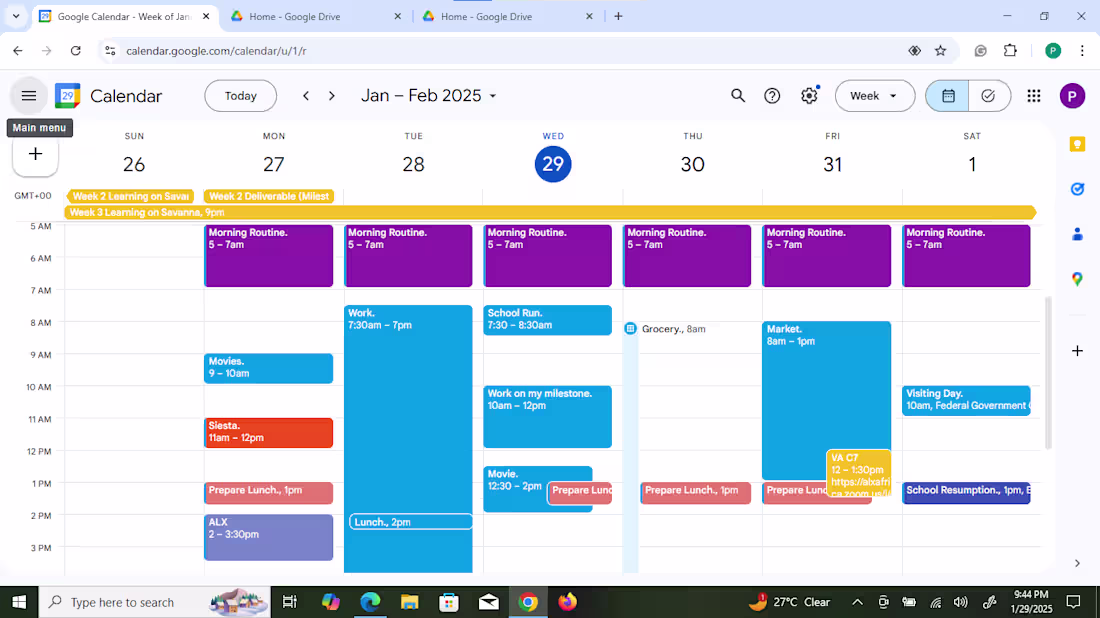 Cover image for Built a structured calendar and