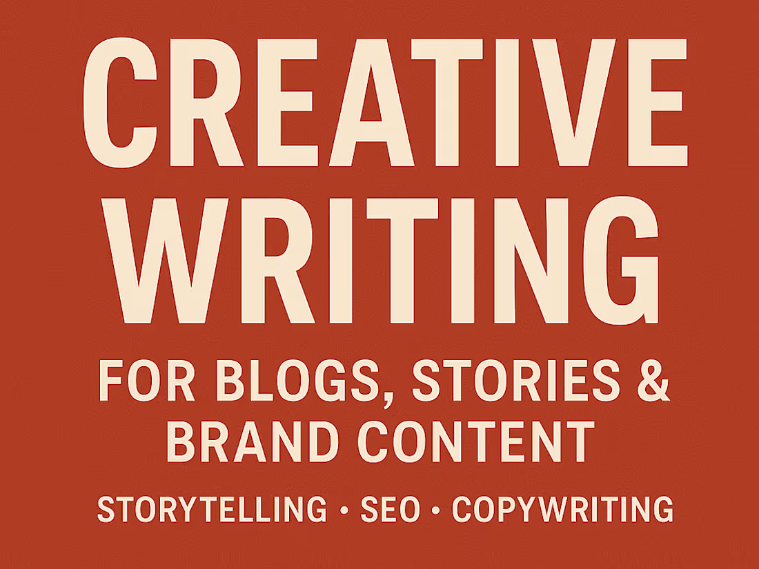 Cover image for Creative Writing for Blogs, Stories & Brand Content