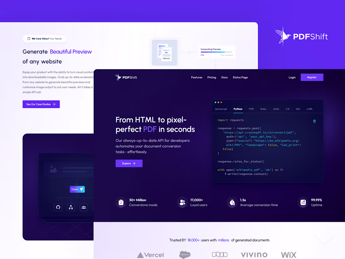 Cover image for PDF Shift CRO Landing Page