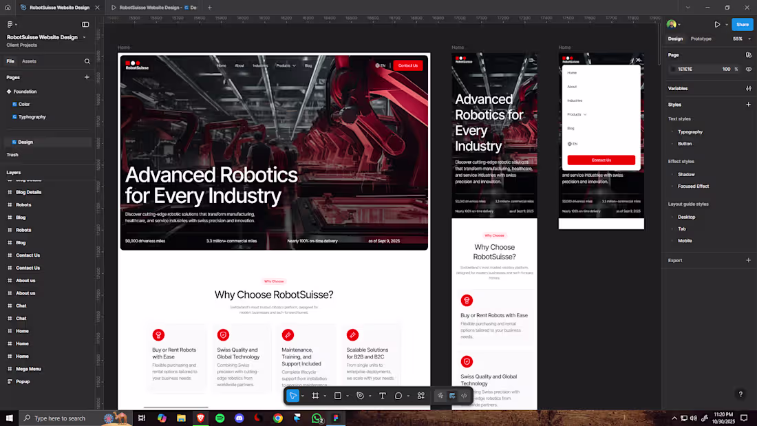 Cover image for RobotSuisse Website Design