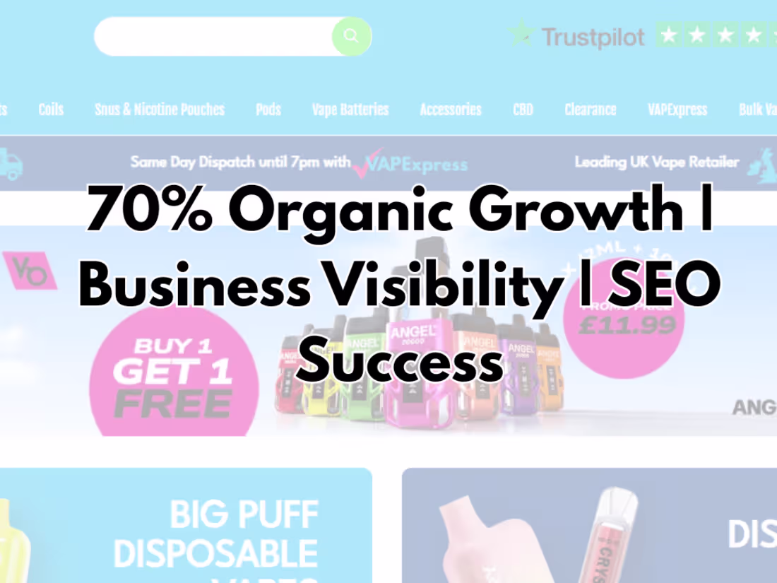 Cover image for SEO Specialist | Boosted Organic Traffic & Business Visibility 
