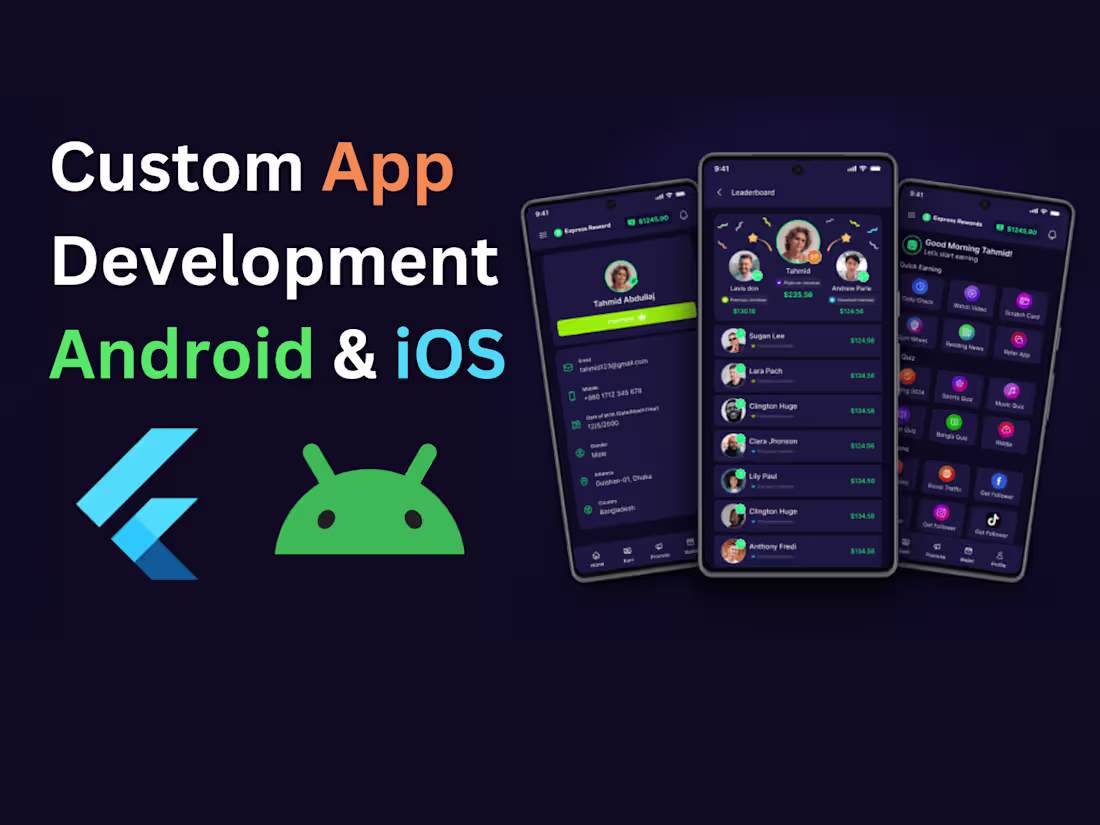 Cover image for Flutter Developer | AI-Powered Mobile Apps | Android & iOS