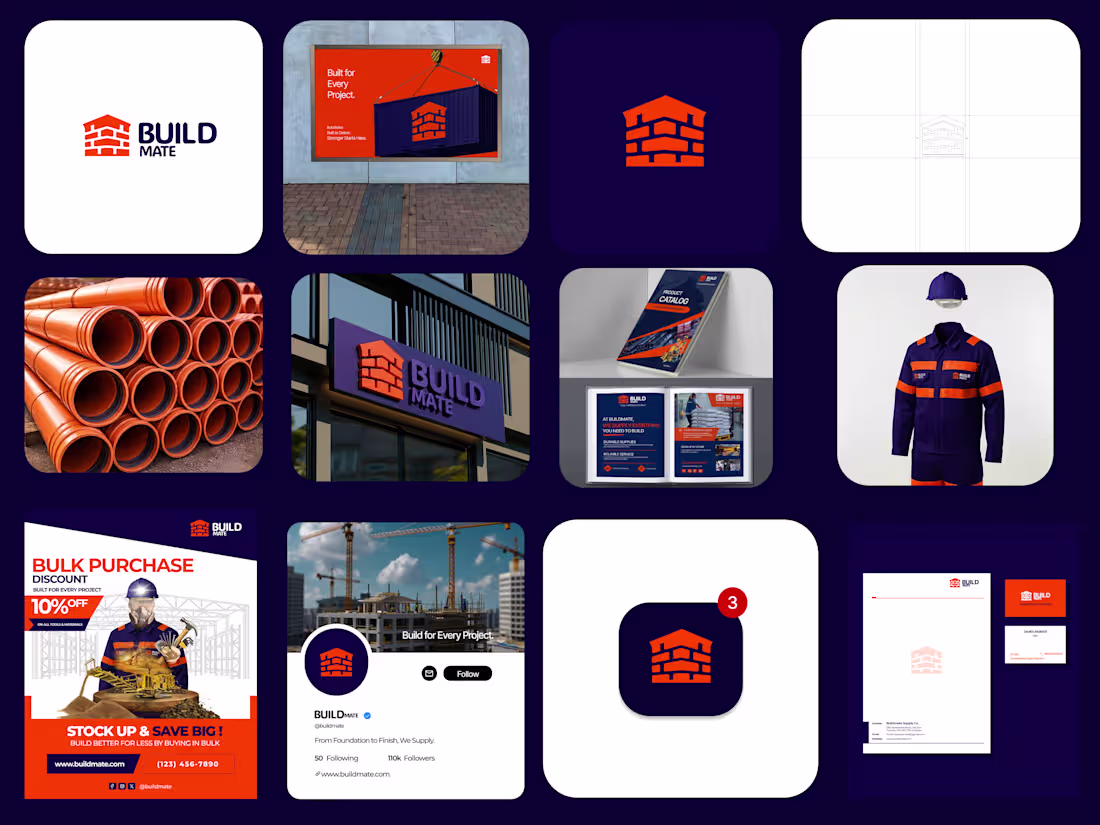 Cover image for BUILDMATE is a construction supply