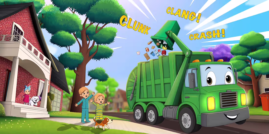 Cover image for Even a trash truck can