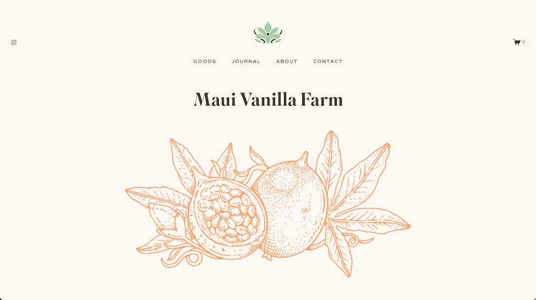 Cover image for Maui Vanilla Farm - Website