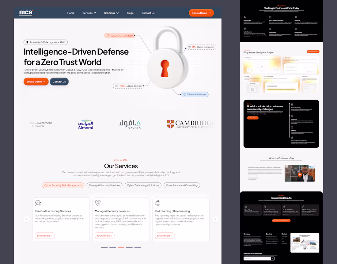 Cover image for MCS - Cybersecurity Website