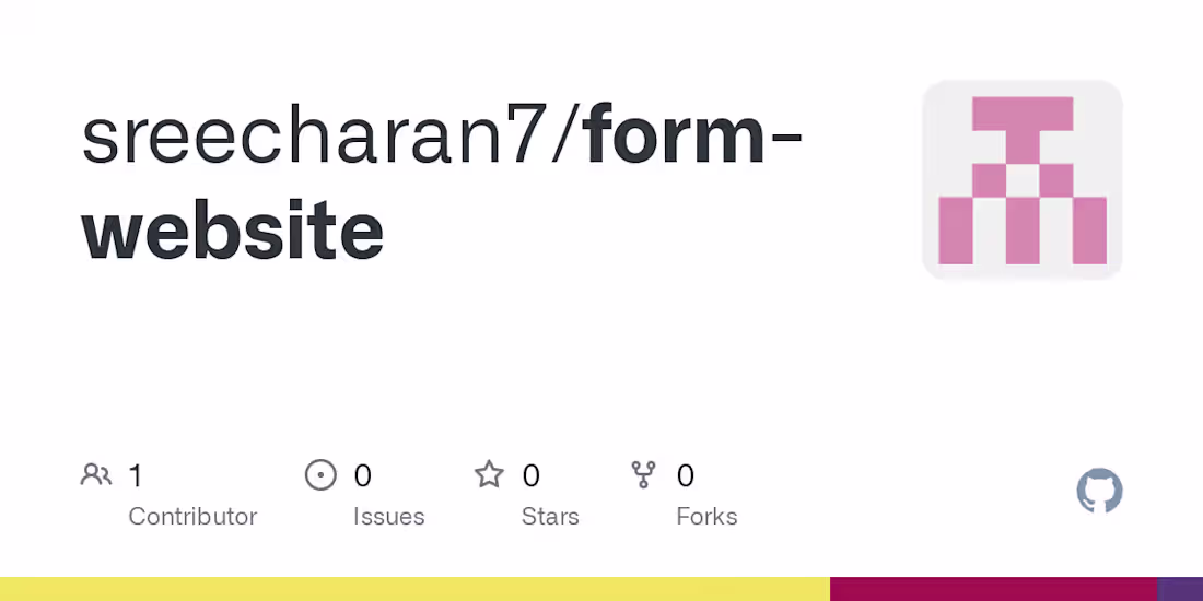 Cover image for sreecharan7/form-website
