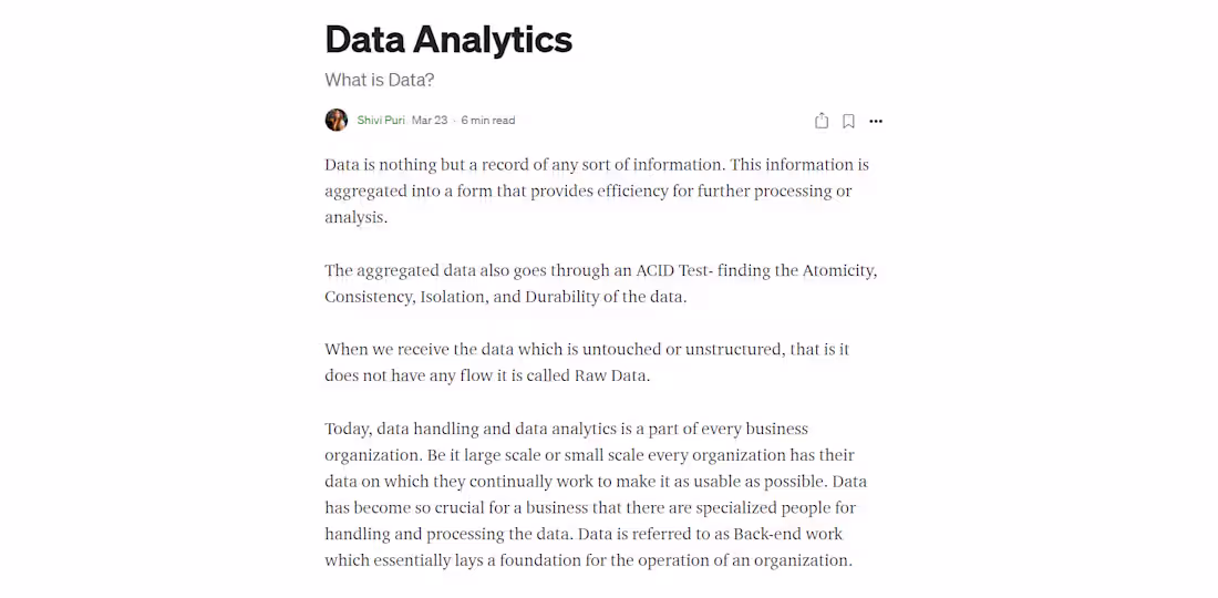 Cover image for Data Analytics