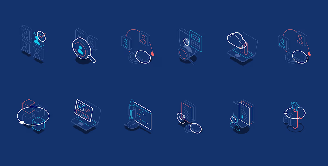 Cover image for Fintech Platform Isometric Illustration & Icon Set