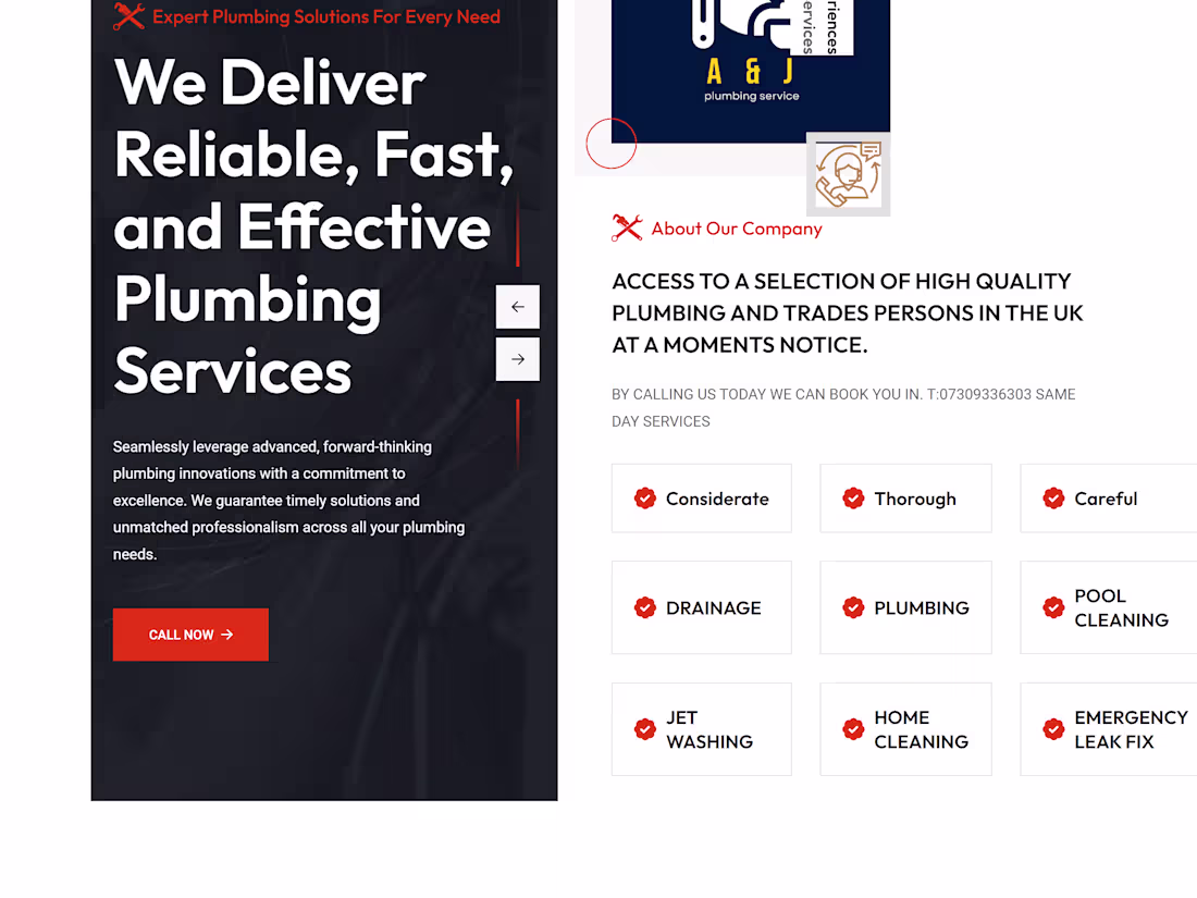 Cover image for A & J Plumbing Company