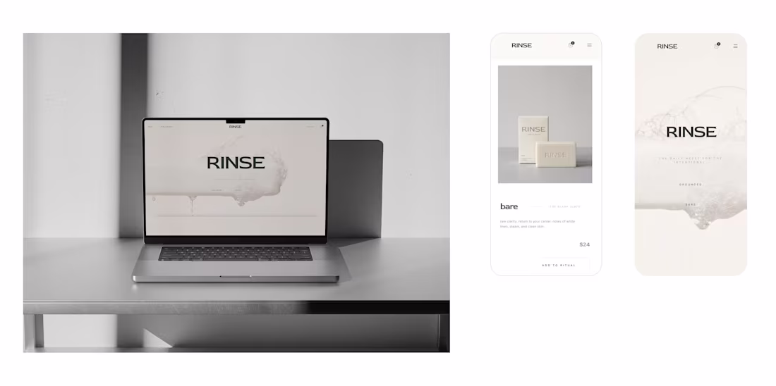 Cover image for Visual Identity & Brand World for RINSE