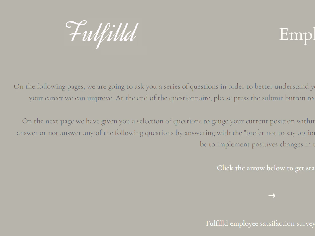 Cover image for Fulfilld Survey