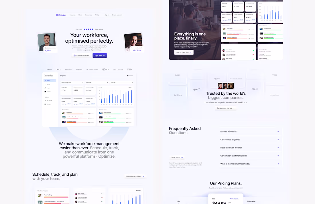 Cover image for SaaS Template Design. WIP