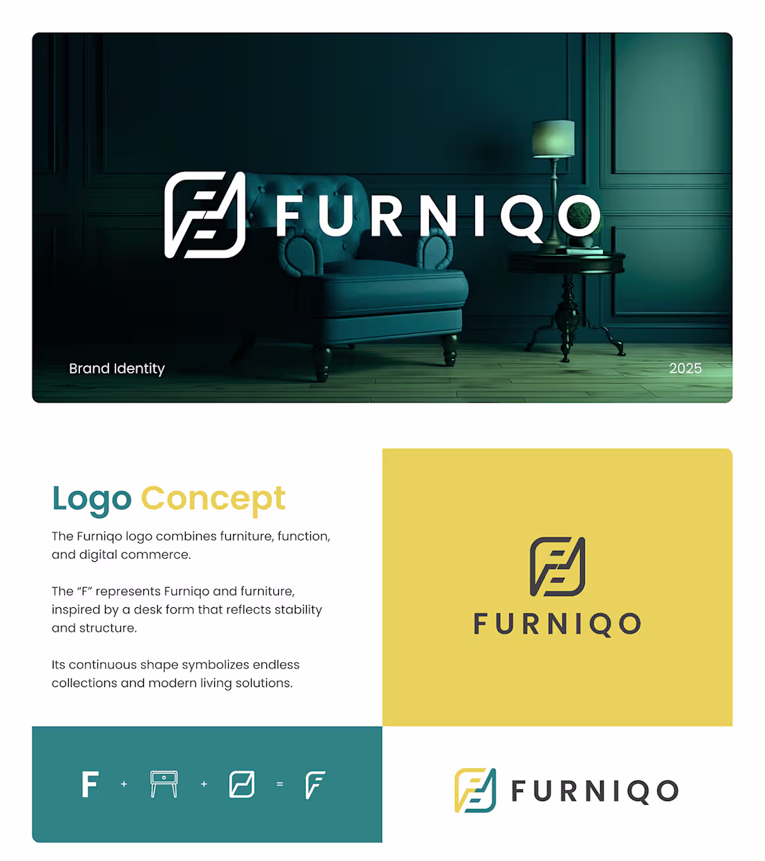 Cover image for FURNIQO – Logo & Furniture Brand Identity
