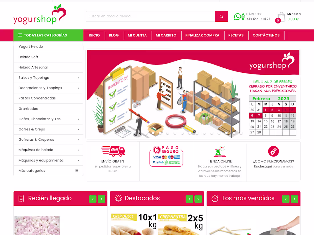 Cover image for Yogurshop.com - su proveedor digital de hostelería y restauraci…