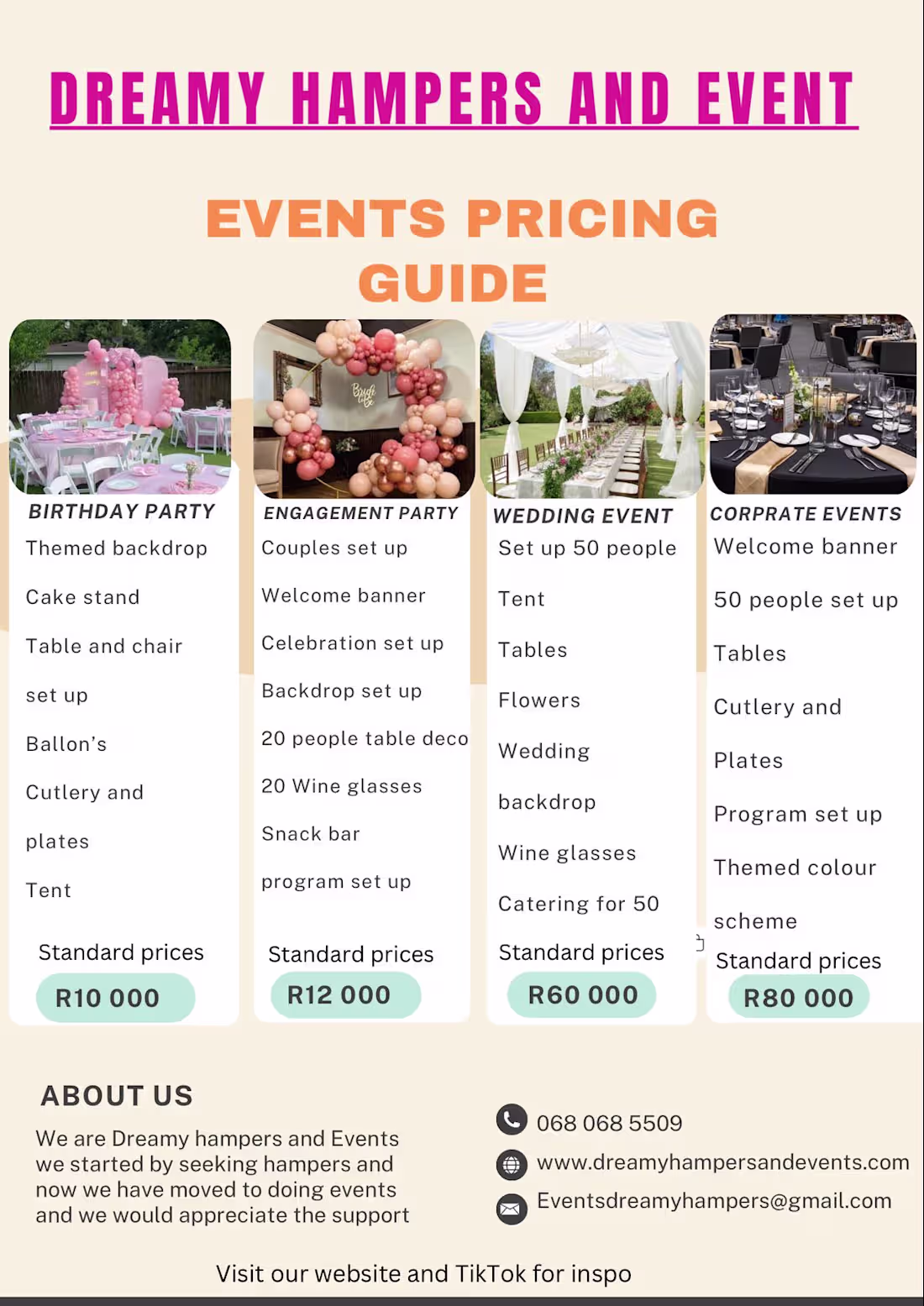 Cover image for Dreamy Catering Company