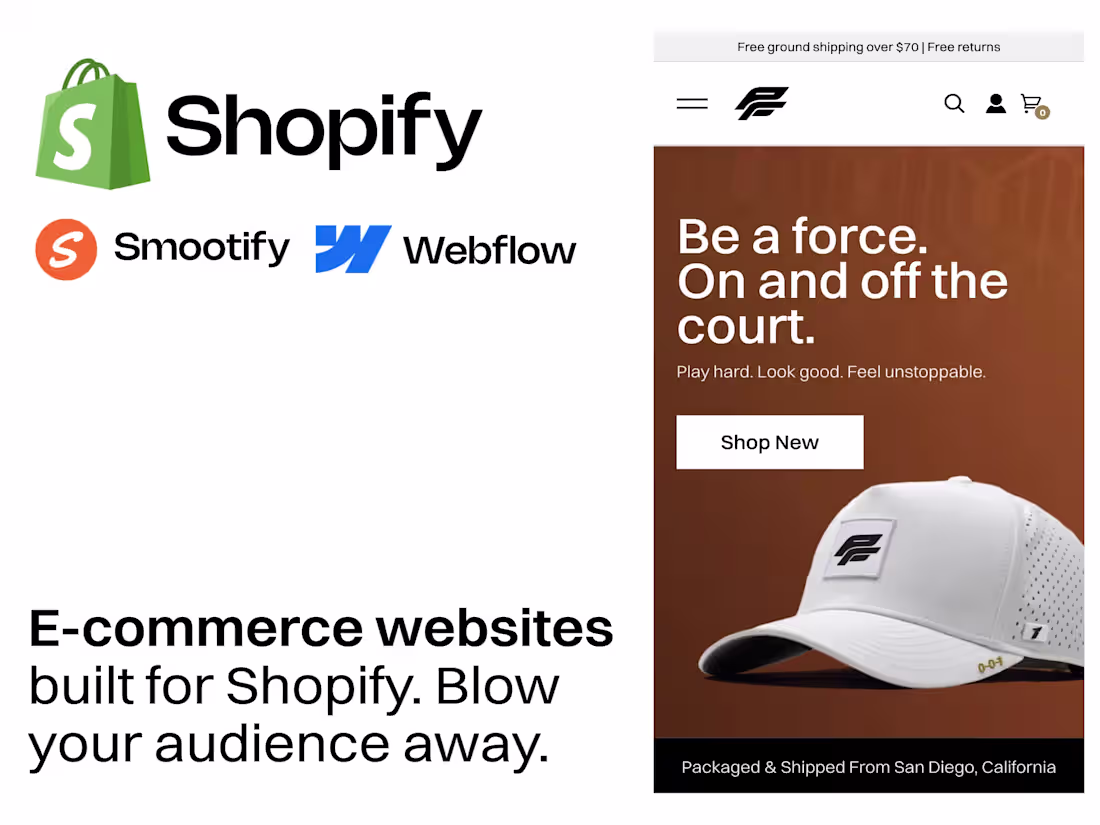 Cover image for Custom eCommerce Storefront: Shopify, Webflow & Smootify