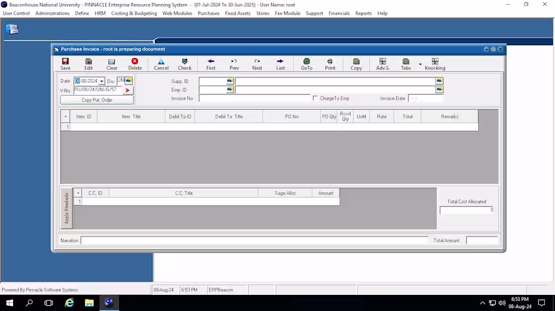 Cover image for ERP implementation in Education Sector