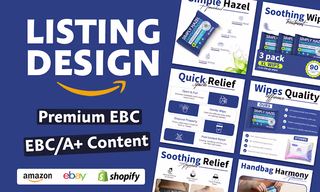 Cover image for I will Design Amazon Product Listing Images and Premium EBC