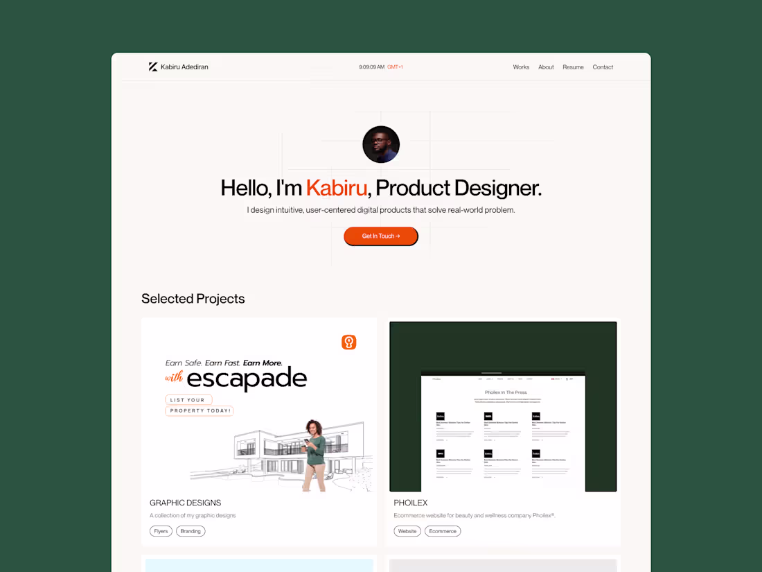 Cover image for Kabiru Adediran Portfolio (Framer Development)