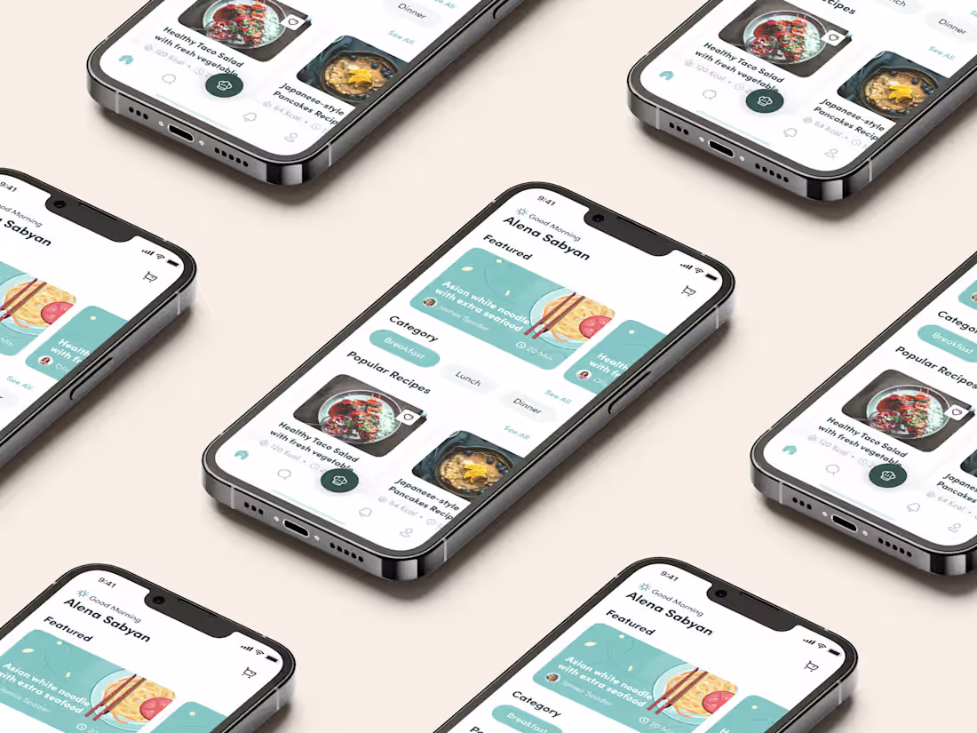 Cover image for RECEIPE APP UI DESIGN
