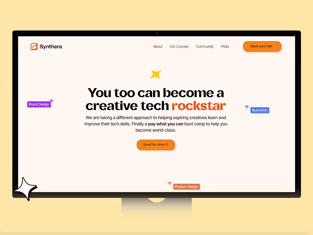 Cover image for Creative Web Design for Synthera's EdTech Platform