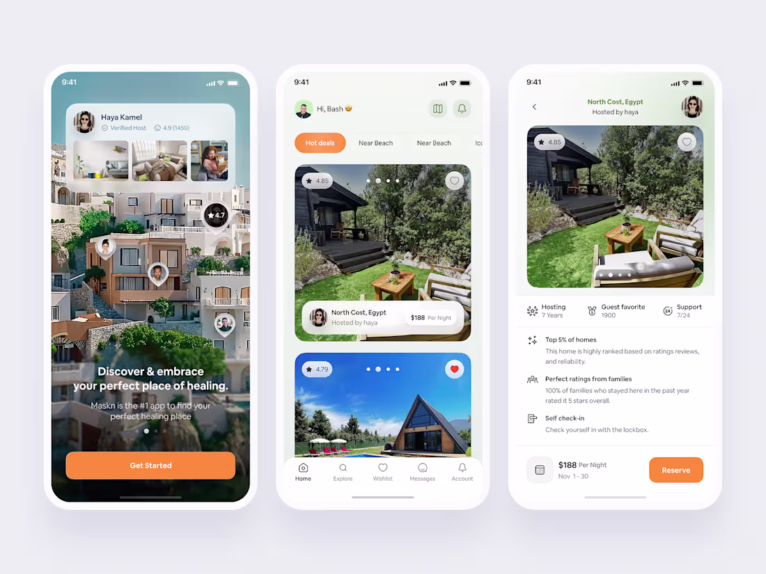 Cover image for Maskn Homestay & Vacation Rental App by Bashar Louzon on Dribbb…