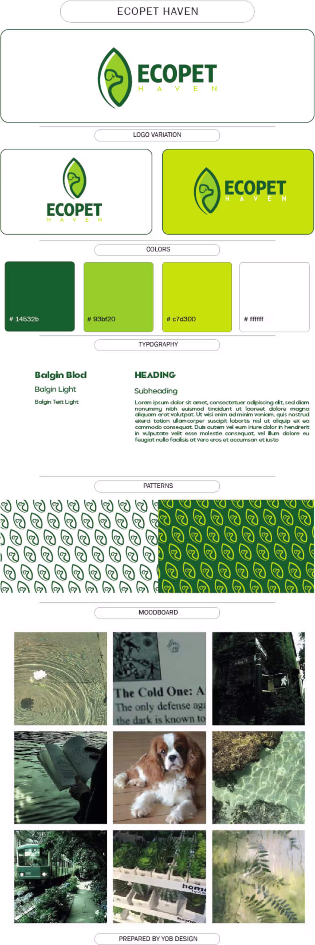 Cover image for Brand Identity design, visual brand guideline, ECOPET logo