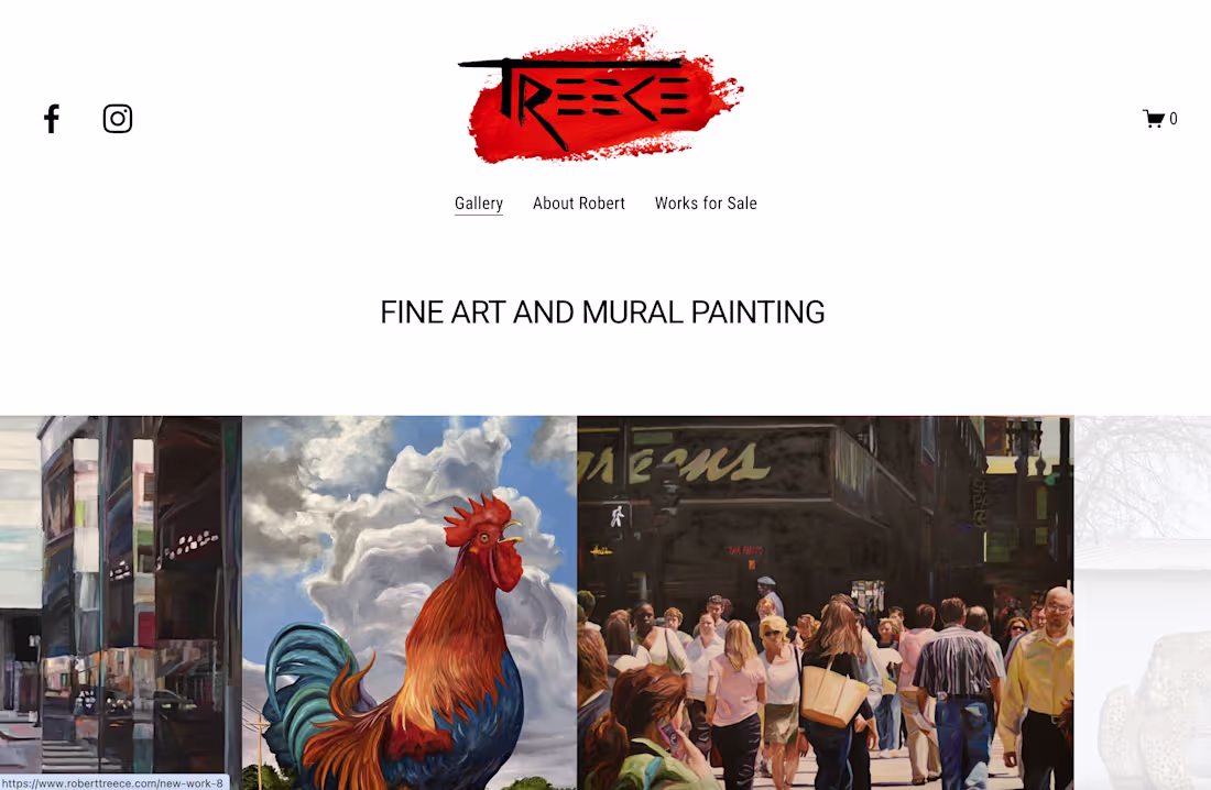 Cover image for Robert Treece Fine Art and Mural Painting