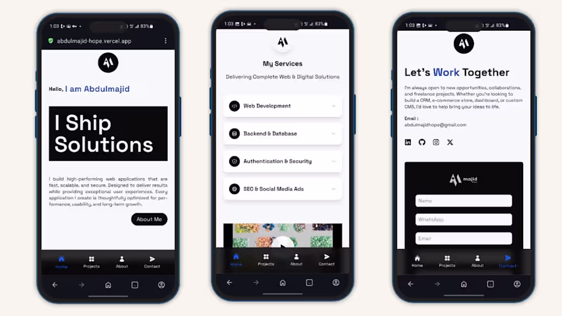 Cover image for Personal Portfolio Website Development