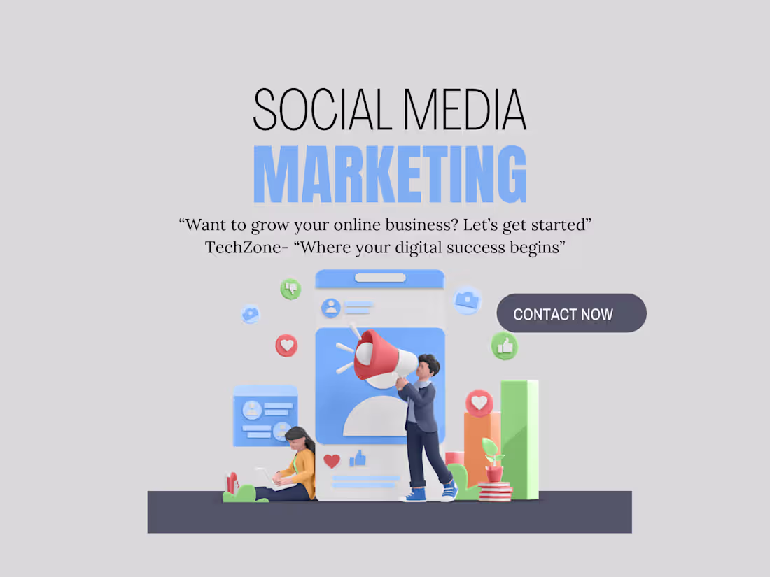 Cover image for i will be your social media marketer and content creator