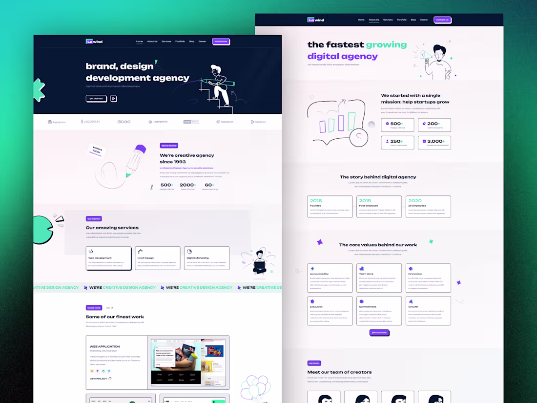 Cover image for Lawind - Agency Website