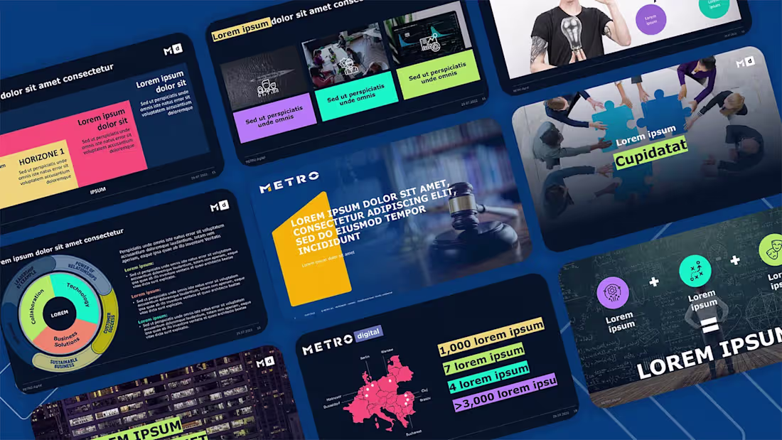 Cover image for Presentation Design for Metro.digital