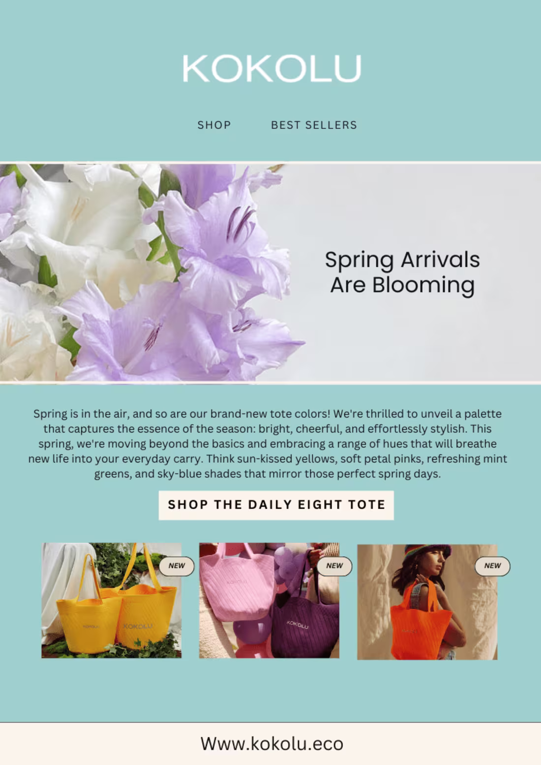 Cover image for kokulu Spring Campaign Newletter