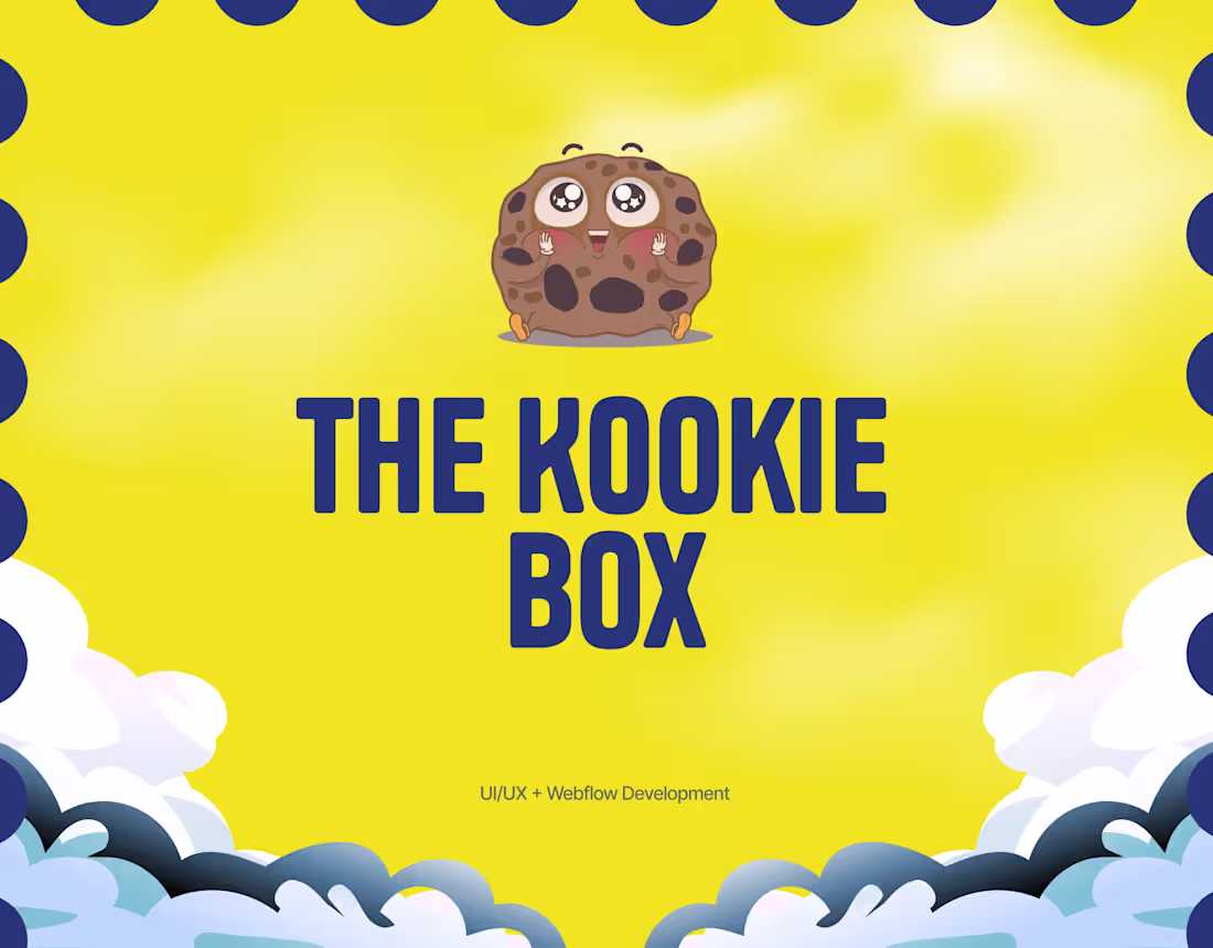 Cover image for The Kookie Box — UI UX Design & Webflow Development