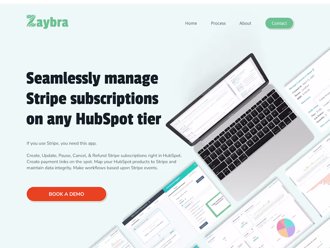 Cover image for Zaybra Landing Page