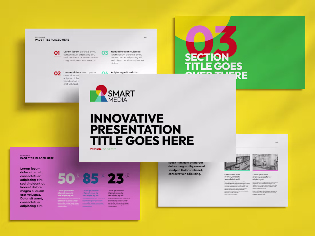 Cover image for Unique Presentation Template Design