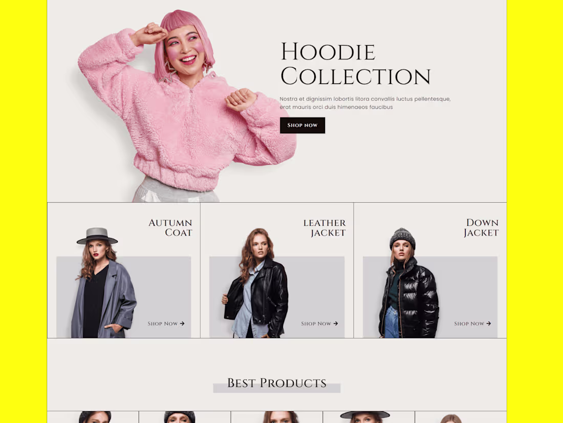 Cover image for Apparel Ecommerce Website 