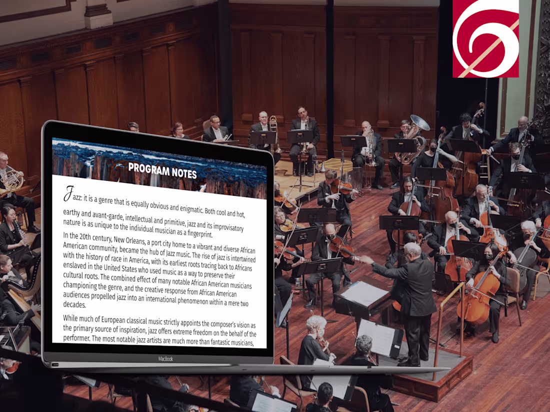 Cover image for ✏️ Copywriting for Springfield Symphony Orchestra 