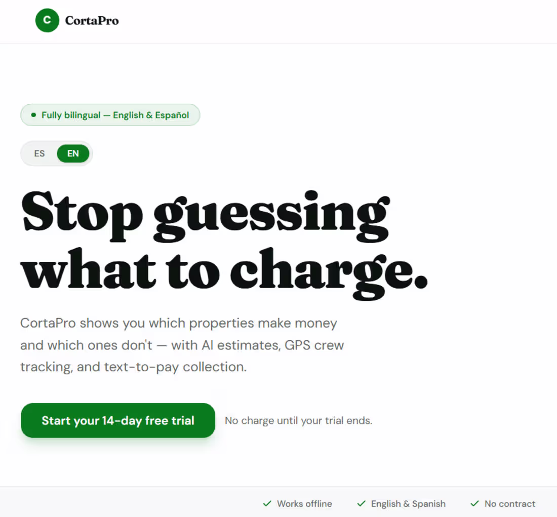 Cover image for CortaPro - AI estimates, GPS