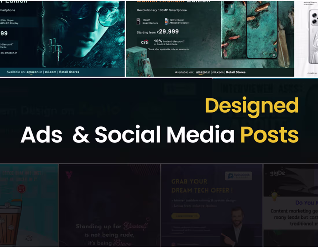 Cover image for Ads, Posters & Social Media Posts :: Behance