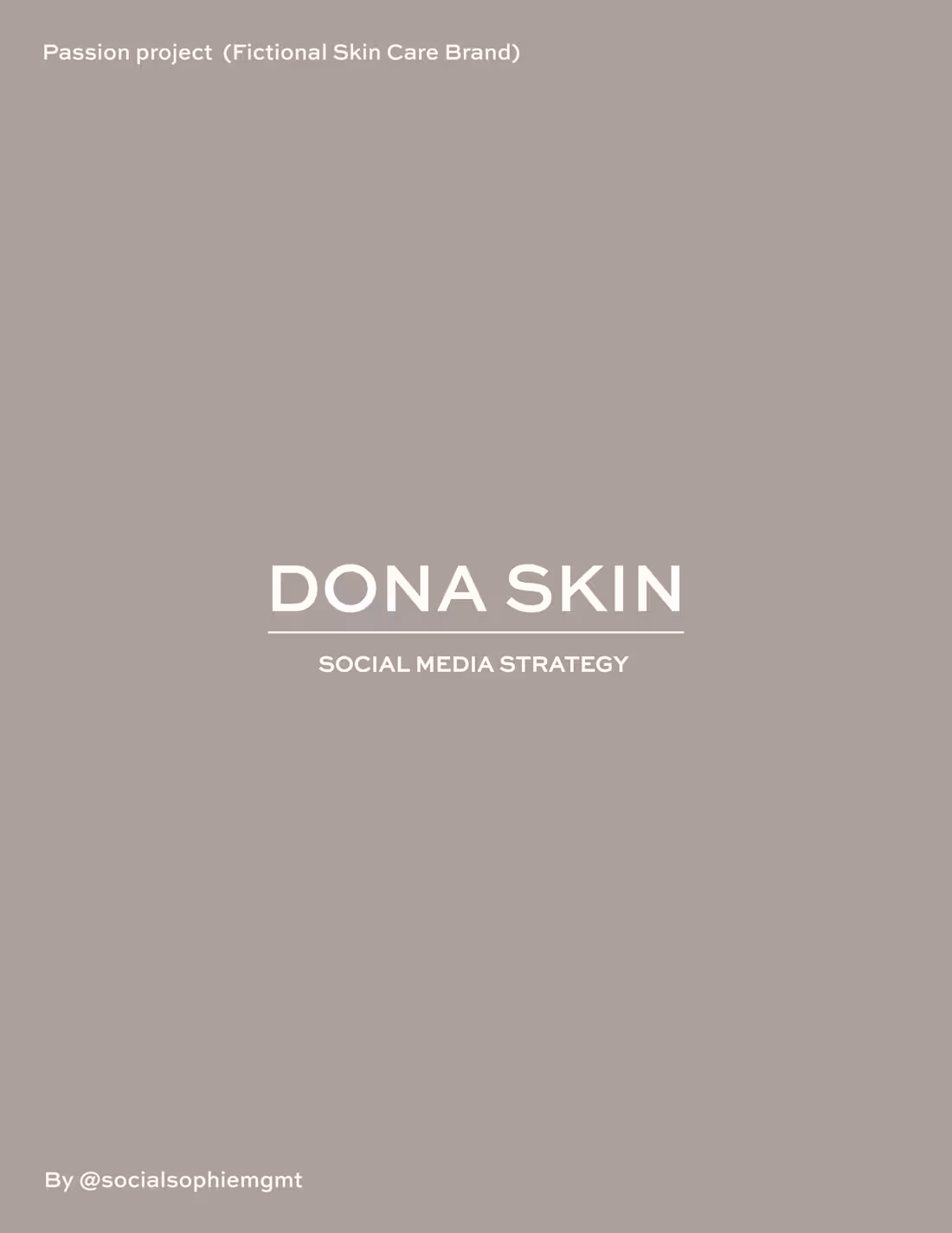 Cover image for Dona Skin - Social media strategy
